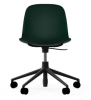 NORMANN COPENHAGEN krzesło na kółkach z regulacją wysokości FORM SWIVEL 5W czarne/zielone