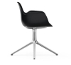 NORMANN COPENHAGEN krzesło obrotowe z podłokietnikami FORM SWIVEL 4L aluminium/czarne