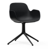 NORMANN COPENHAGEN krzesło obrotowe z podłokietnikami FORM SWIVEL 4L czarne