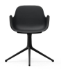 NORMANN COPENHAGEN krzesło obrotowe z podłokietnikami FORM SWIVEL 4L czarne