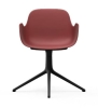 NORMANN COPENHAGEN krzesło obrotowe z podłokietnikami FORM SWIVEL 4L czarne/czerwone