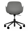 NORMANN COPENHAGEN krzesło na kółkach z regulacją wysokości z podłokietnikami FORM SWIVEL 5W czarne/szare