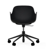 NORMANN COPENHAGEN krzesło na kółkach z regulacją wysokości z podłokietnikami FORM SWIVEL 5W czarne