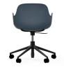 NORMANN COPENHAGEN krzesło na kółkach z regulacją wysokości z podłokietnikami FORM SWIVEL 5W czarne/niebieskie