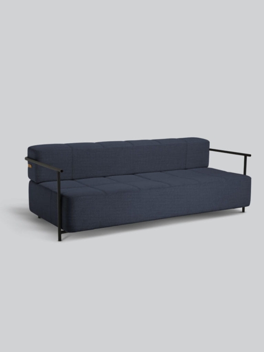 NORTHERN sofa rozkładana z podłokietnikami DAYBE granatowa