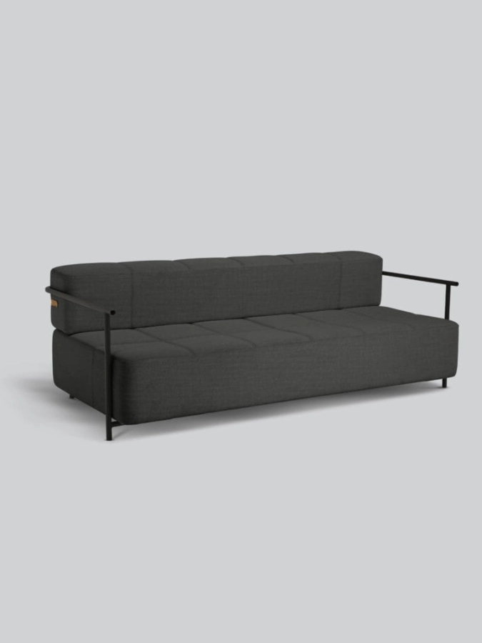 NORTHERN sofa rozkładana z podłokietnikami DAYBE ciemnoszara
