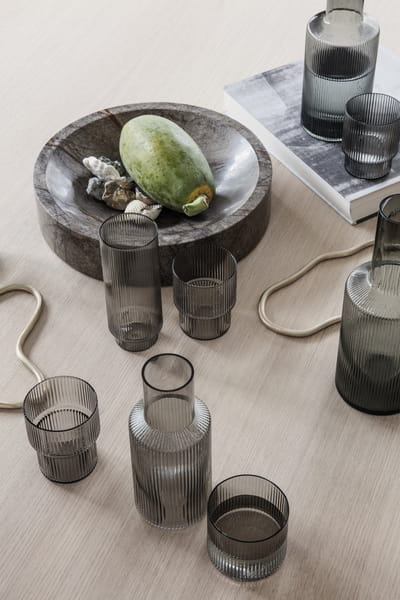 FERM LIVING szklanka RIPPLE LONG