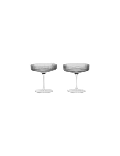 FERM LIVING kieliszek do szampana RIPPLE