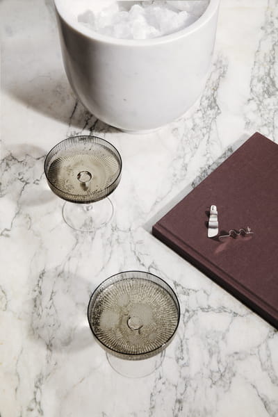 FERM LIVING kieliszek do szampana RIPPLE