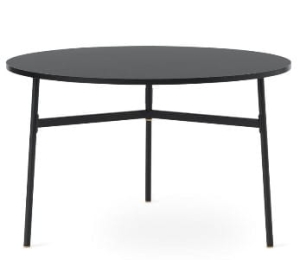 NORMANN COPENHAGEN stół UNION Ø120 x 74h czarny