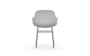 NORMANN COPENHAGEN krzesło z podłokietnikami FORM chrom/białe