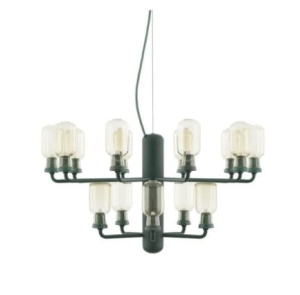 NORMANN COPENHAGEN żyrandol AMP S zielony marmur