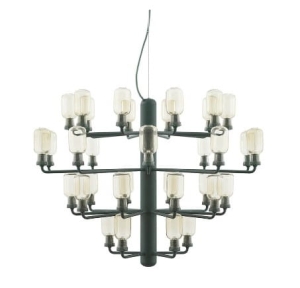 NORMANN COPENHAGEN żyrandol AMP L zielony marmur / złoty