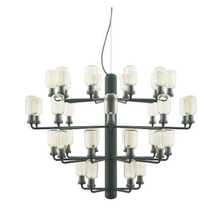 NORMANN COPENHAGEN żyrandol AMP L zielony marmur