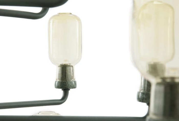 NORMANN COPENHAGEN żyrandol AMP L zielony marmur