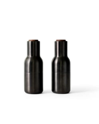 AUDO COPENHAGEN młynek BOTTLE brązowiony mosiądz | orzech  2 szt.