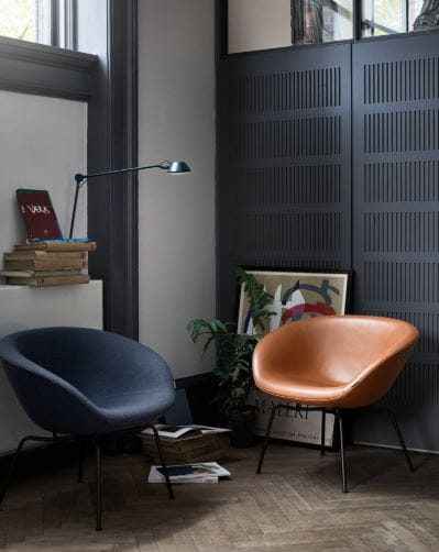 FRITZ HANSEN fotel POT chromowana stal różne kolory