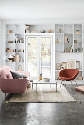 FRITZ HANSEN fotel POT chromowana stal różne kolory