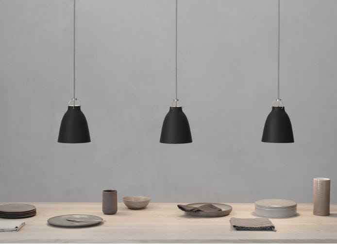 FRITZ HANSEN lampa wisząca CARAVAGGIO MATT czarna różne rozmiary
