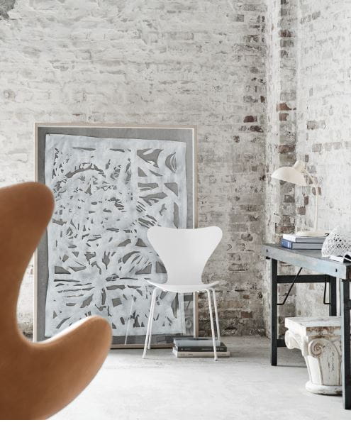 FRITZ HANSEN lampa biurkowa KAISER IDELL biała