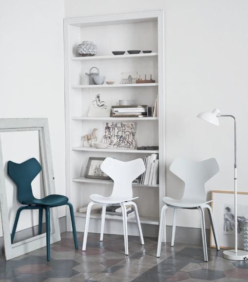 FRITZ HANSEN lampa podłogowa KAISER IDELL LUXUS biała