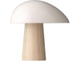 FRITZ HANSEN lampa stołowa NIGHT OWL biała drewniana podstawa