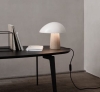 FRITZ HANSEN lampa stołowa NIGHT OWL biała drewniana podstawa