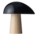 FRITZ HANSEN lampa stołowa NIGHT OWL granatowa drewniana podstawa