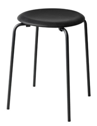 FRITZ HANSEN taboret DOT czarny