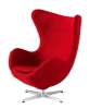 FRITZ HANSEN fotel miniaturka MINIATURE EGG czerwona
