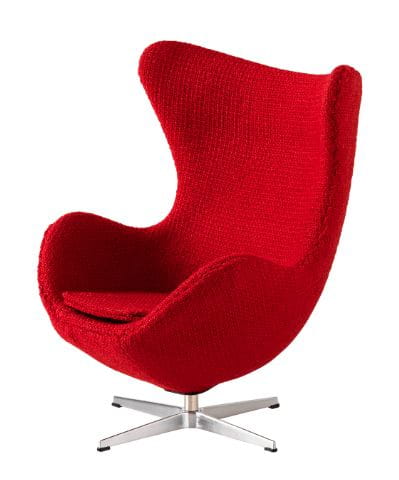 FRITZ HANSEN fotel miniaturka MINIATURE EGG czerwona