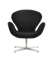 FRITZ HANSEN fotel miniaturka MINIATURE SWAN czarna