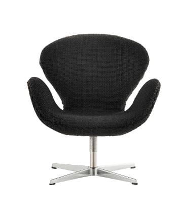 FRITZ HANSEN fotel miniaturka MINIATURE SWAN czarna