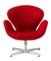 FRITZ HANSEN fotel miniaturka MINIATURE SWAN czerwona