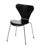 FRITZ HANSEN krzesło miniaturka MINIATURE SERIES 7 czarna