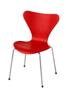FRITZ HANSEN krzesło miniaturka MINIATURE SERIES 7 czerwone