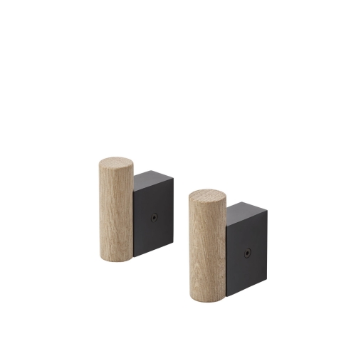 MUUTO wieszak ATTACH czarny zestaw 2 szt.
