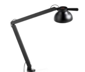 HAY lampa biurkowa z klamrą PC DOUBLE czarna