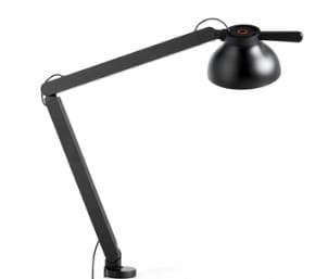 HAY lampa biurkowa z klamrą PC DOUBLE czarna