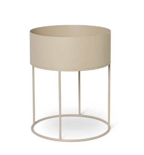 FERM LIVING doniczka/pojemnik/stolik PLANT BOX ROUND kaszmirowy