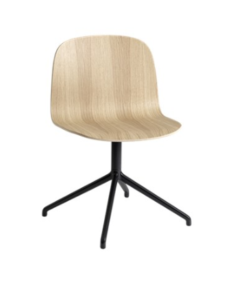 MUUTO krzesło VISU WIDE SWIVEL dąb / czarne