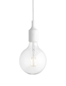 MUUTO lampa wisząca E27 SOCKET LAMP biała