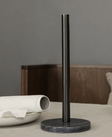 FERM LIVING stojak na ręczniki PAPER TOWEL HOLDER czarny mosiądz