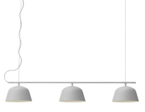 MUUTO lampa wisząca na listwie AMBIT szara