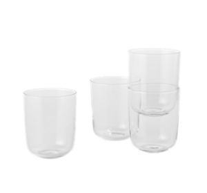MUUTO szklanki CORKY wysokie transparentne 4 szt.