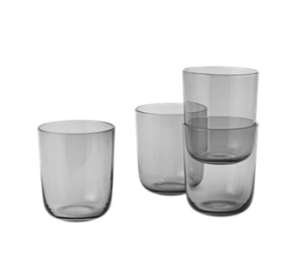 MUUTO szklanki CORKY wysokie szare 4 szt. 