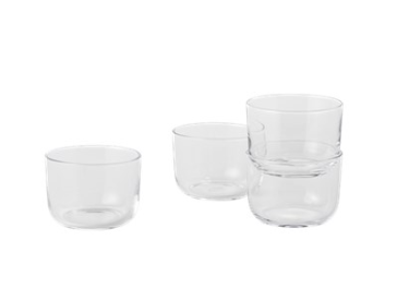 MUUTO szklanki CORKY transparentne