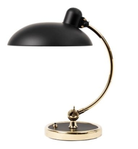 FRITZ HANSEN lampa biurkowa KAISER IDELL LUXUS czarna mosiądz 