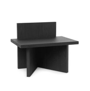 FERM LIVING stołek OBLIQUE czarny jesion