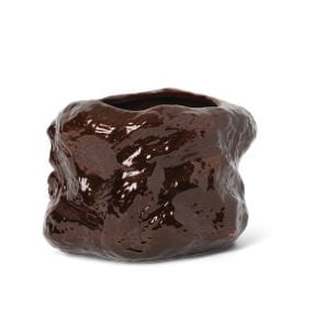 FERM LIVING doniczka TUCK brązowa